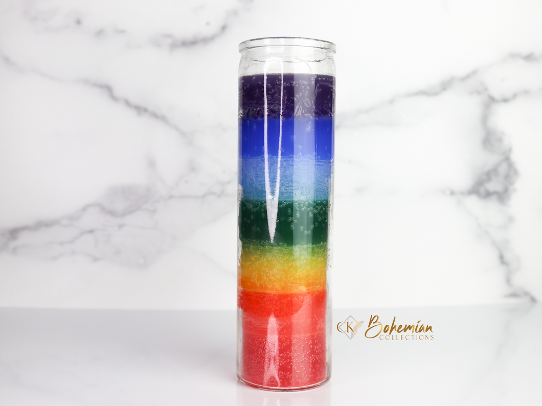 Plain Rainbow Candle