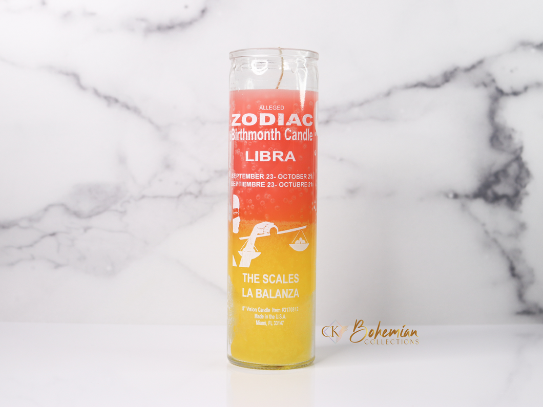 Libra Zodiac Candle